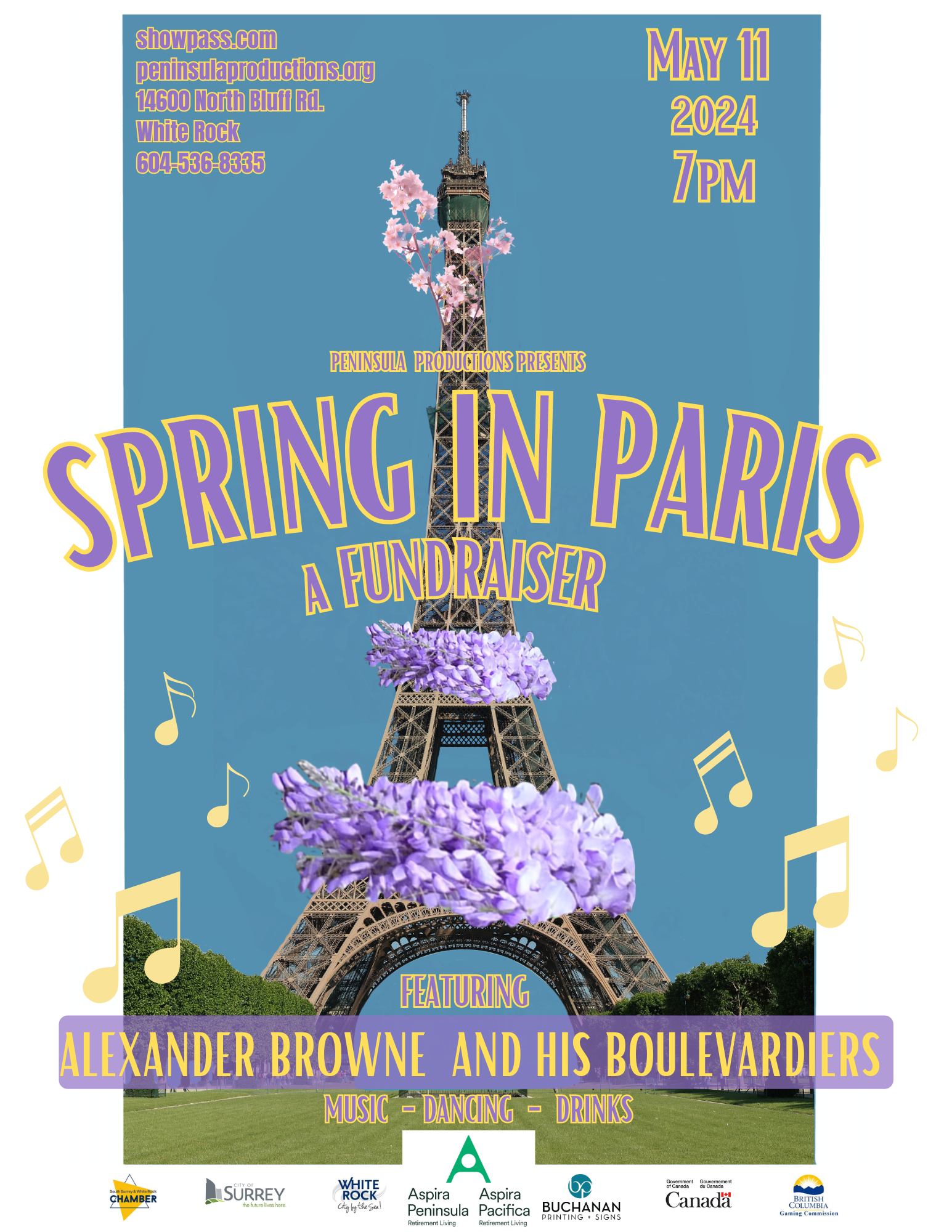 Spring in Paris poster