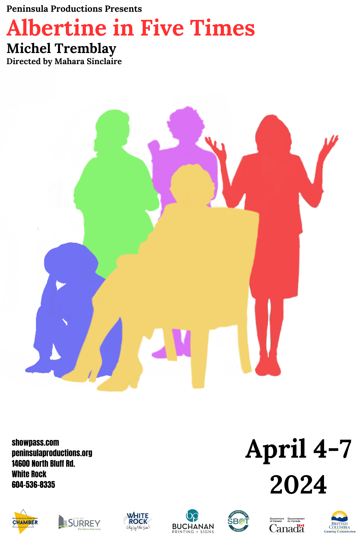 Albertine In Five Times April 4-7, 2024